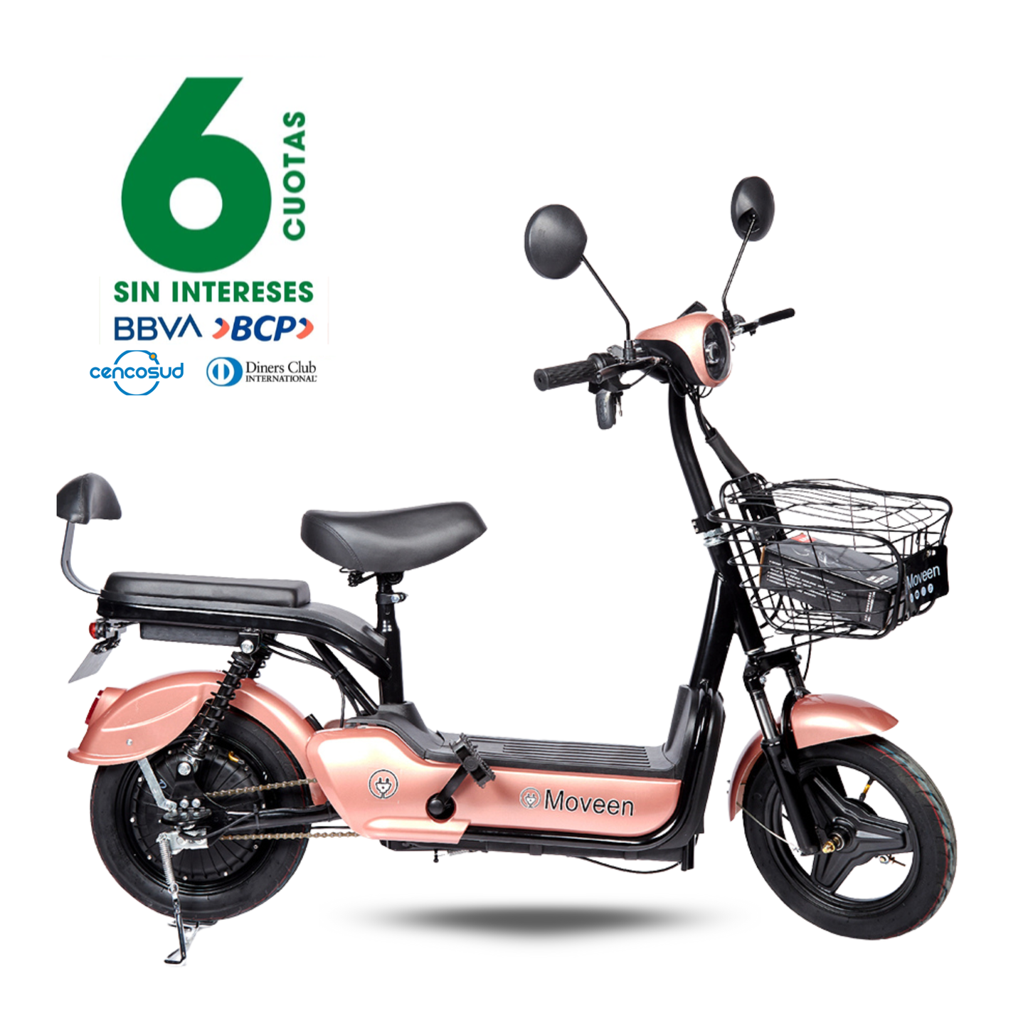 BICIMOTO ELECTRICA MED URBAN SPARK GOLDEN ROSE
