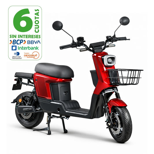 BICIMOTO ELECTRICA URBAN RANGER COLOR ROJO