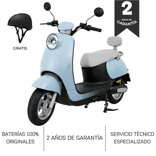 URBAN VINTAGE PRO 1000W COLOR CELESTE + CASCO GRATIS