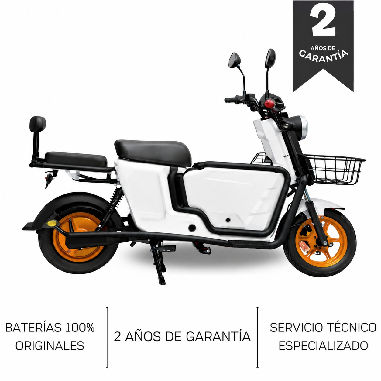BICIMOTO ELECTRICA MED URBAN SNAKE COLOR BLANCO + ENVIO GRATIS