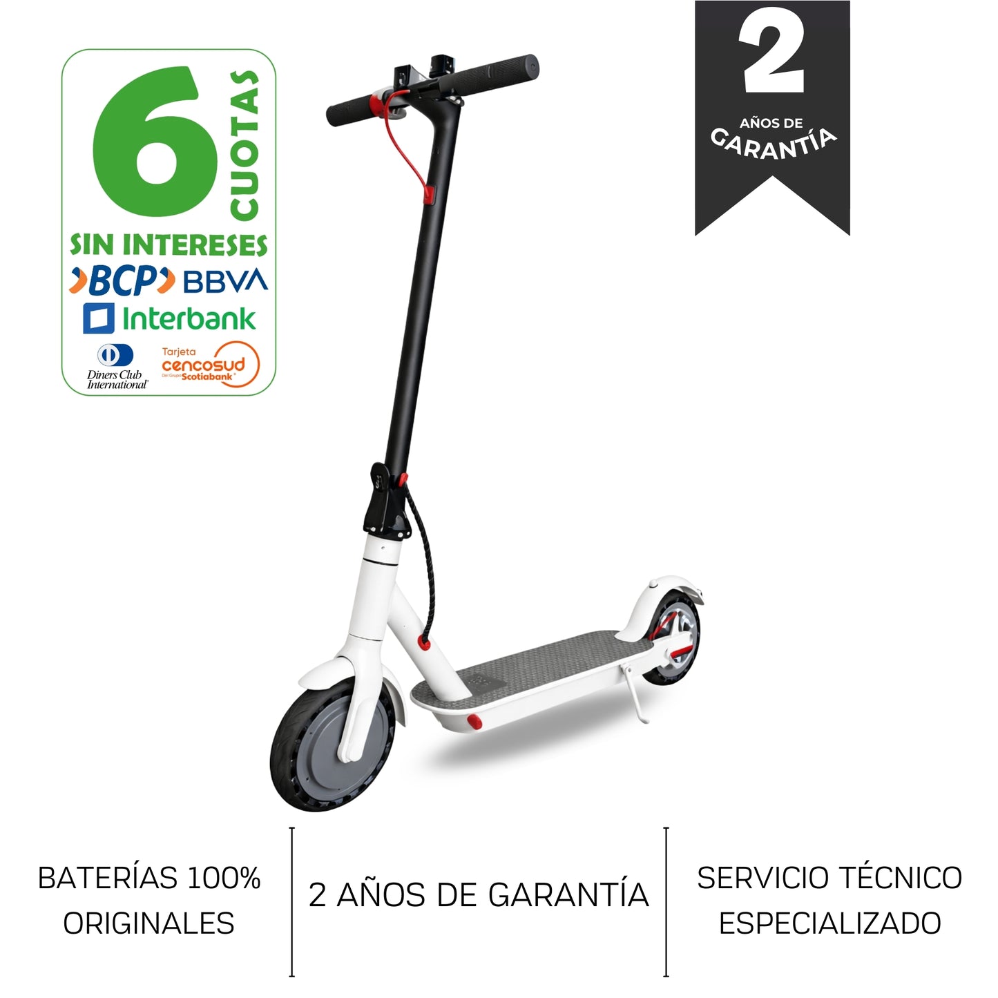 SCOOTER ELECTRICO MOVEEN COLOR BLANCO