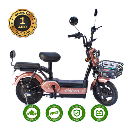 BICIMOTO ELECTRICA MED URBAN 2 LITHIUM GOLDEN ROSE