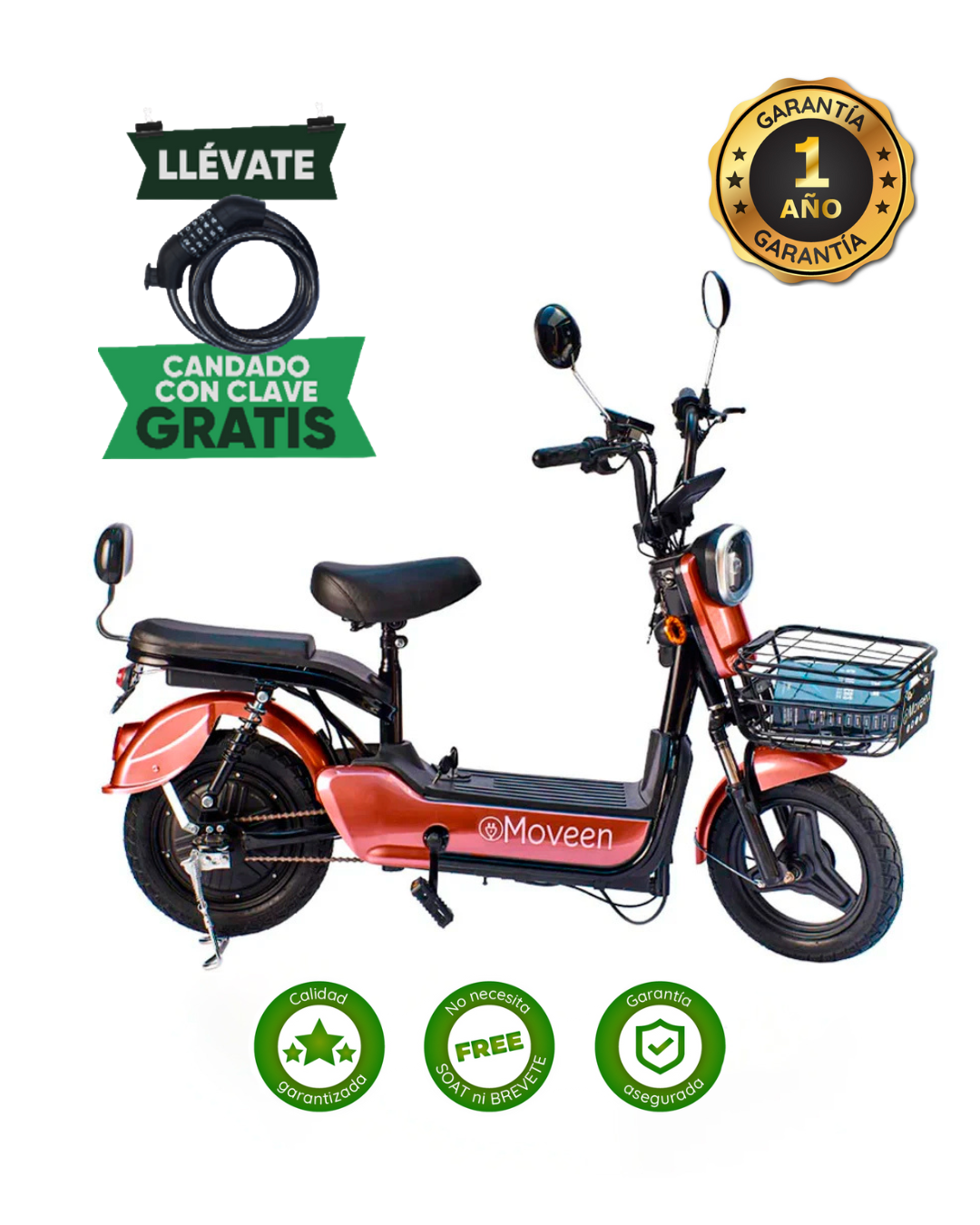 BICIMOTO ELECTRICA MED URBAN 2 GOLDEN ROSE