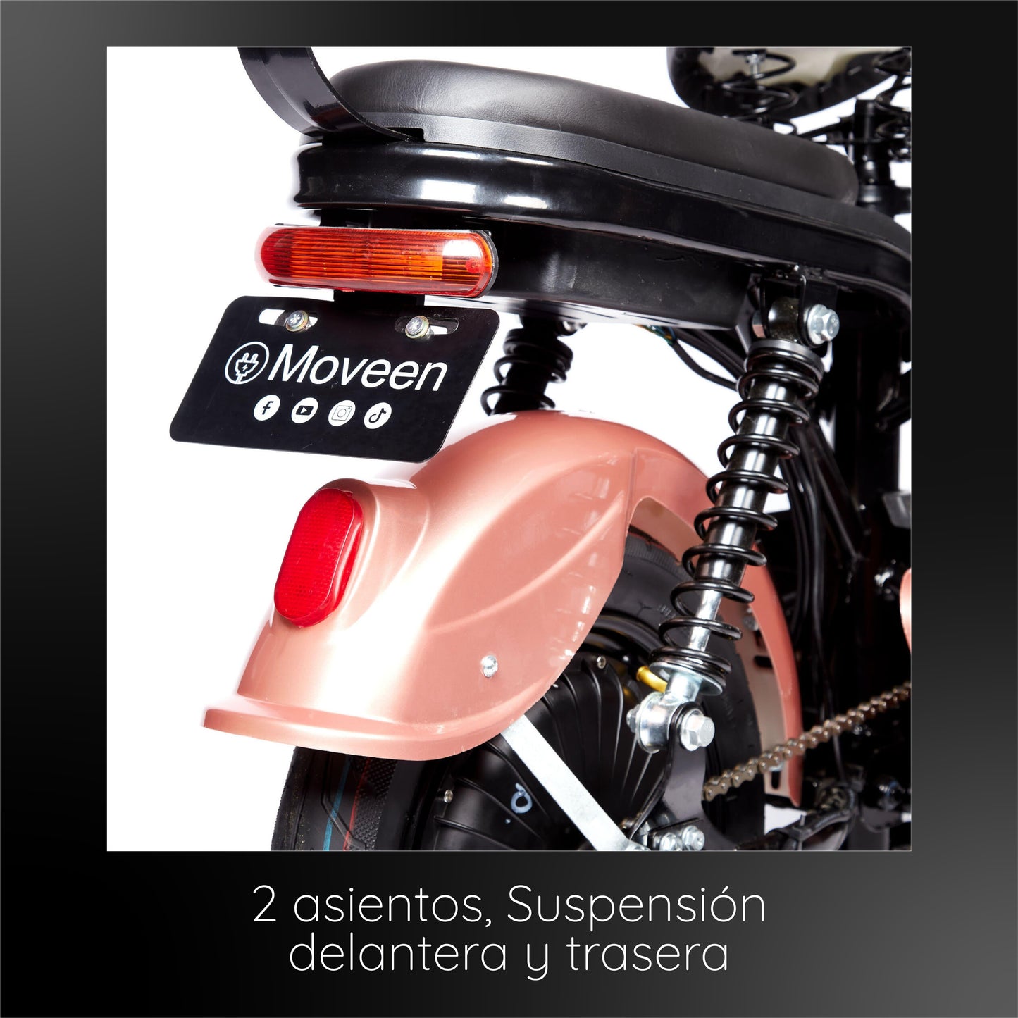 BICIMOTO ELECTRICA MED URBAN SPARK GOLDEN ROSE