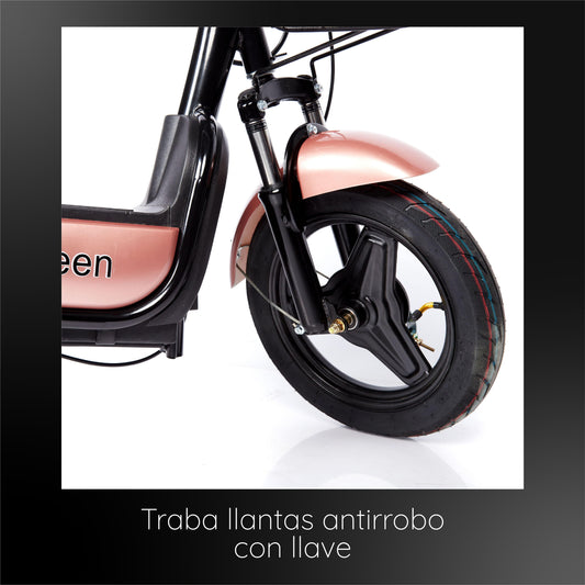 BICIMOTO ELECTRICA MED URBAN SPARK GOLDEN ROSE